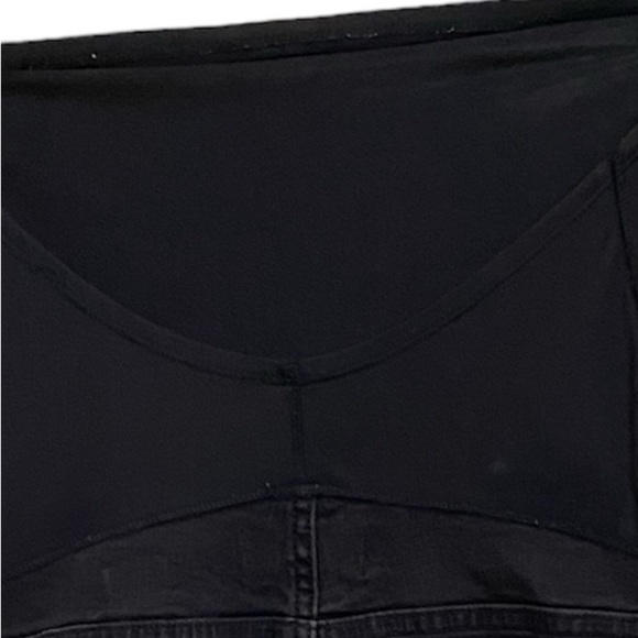 Madewell Maternity Over Belly Stretch Distressed Pull On Black Sea Jeans SZ 24 - Picture 10 of 10